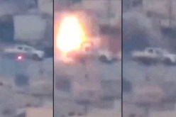 بالفيديو جندي سوري يراوغ ببراعة  صاروخ تاو