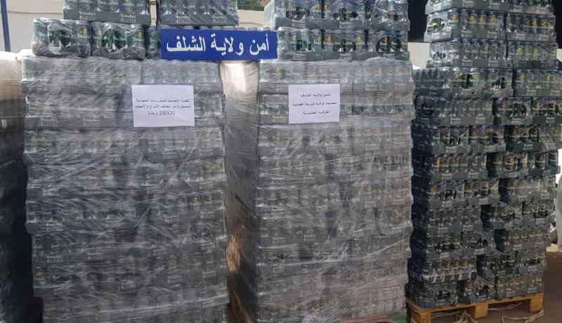 الشلف: توقيف مروجين و حجز قرابة 29000 وحدة خمر
