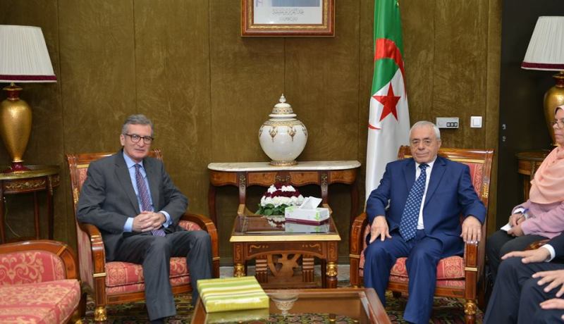 بالصور.. بوحجة يستقبل السفير الإسباني