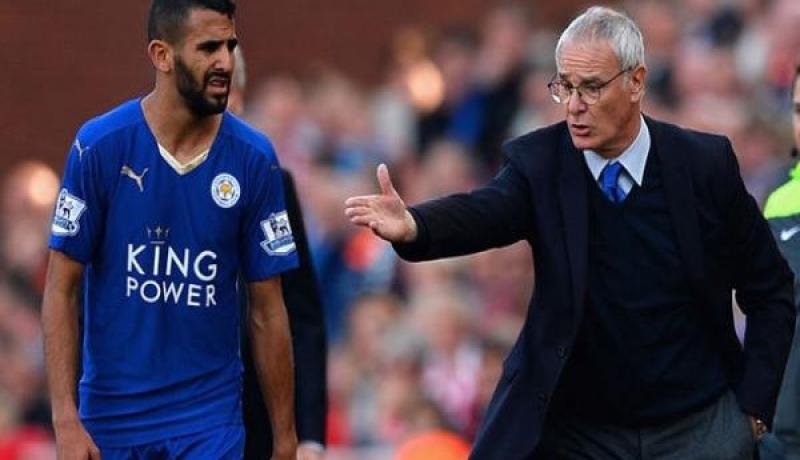 رانييري يهدد محرز بالإبعاد وكوين يصفه بالكسول