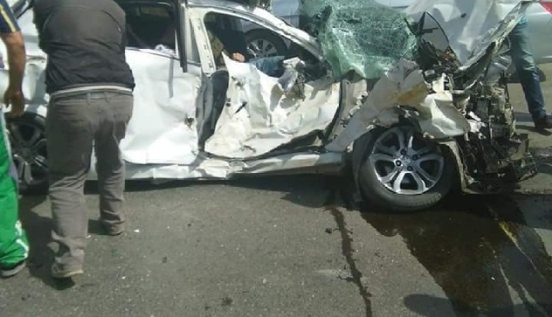 بالصور.. 4 جرحى في حادث مرور بعين الحجر في البويرة
