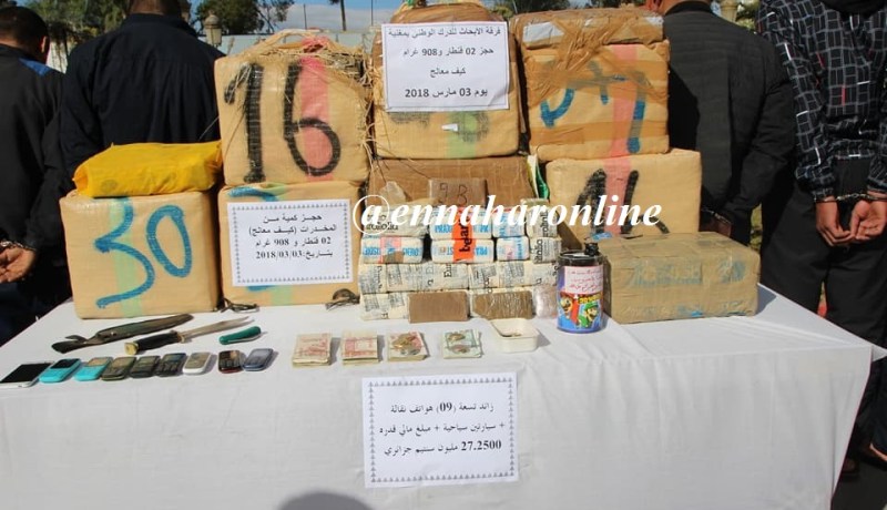 هكذا أطاح الأمن بـ«الدولة» خلال تهريب نصف قنطار من الكيف من مغنية إلى وهران!
