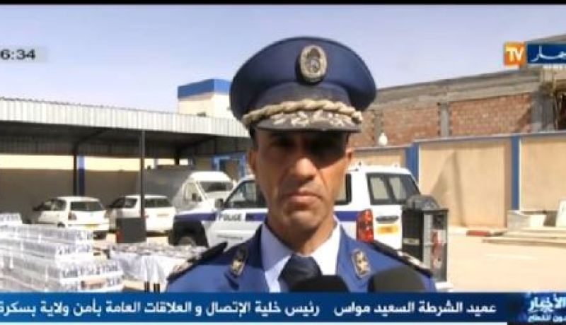بالفيديو.. حجز أزيد من 3600 قارورة خمر و2600 قرص مضغوط ببسكرة