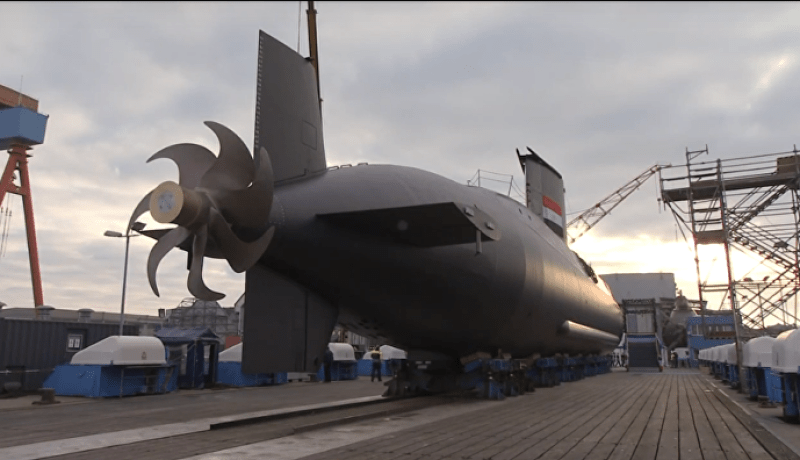 مصر تستلم رسميا أول غواصة ألمانية  من صفة تضم 4 قطع