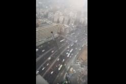 بالفيديو سقوط رافعة في تل أبيب الإسرائيلية