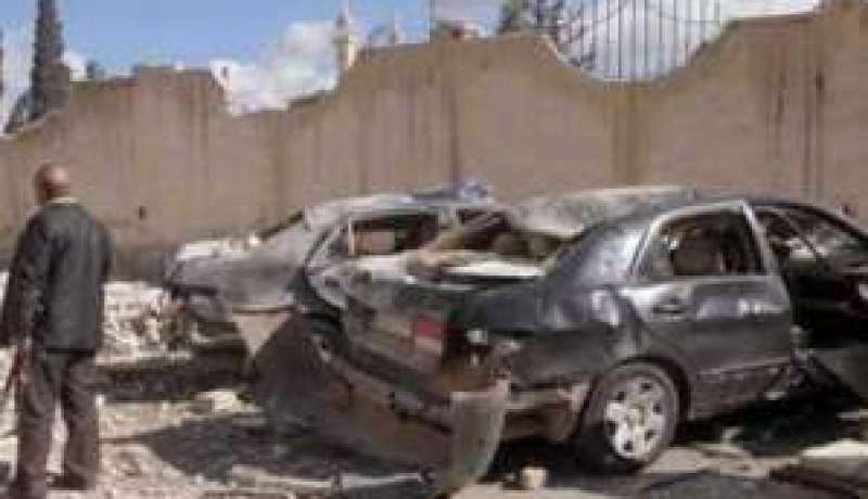 انفجار سيارة مفخخة قرب قيادة الشرطة بوسط دمشق