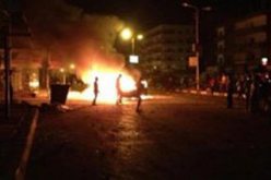 اشتعال النيران بنقطة شرطة مدينة نصر بعد رشقها بمولوتوف الإخوان