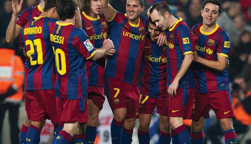 برشلونة الفريق الوحيد الذي حقق الفوز في جميع مبارياته محليا وقاريا