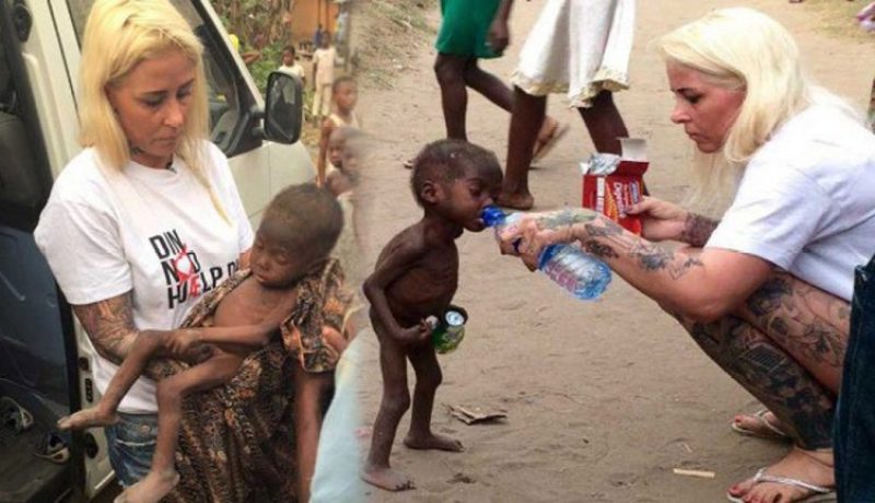 بالصور.. عاملة إغاثة دنماركية تنقذ طفلا نيجيريا طردته أسرته لأنه “ساحر”