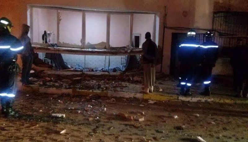 بالصور إنفجار قارورة غاز بمطعم الإقامة الجامعية بالعفرون