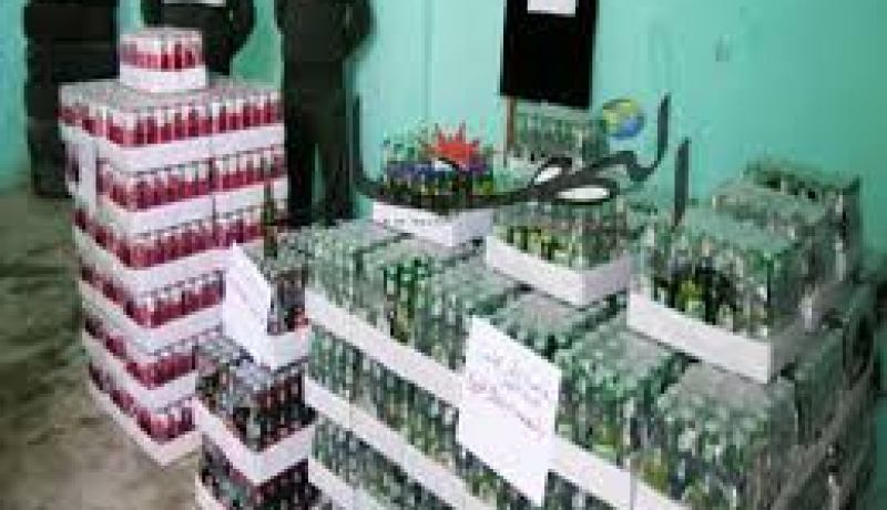 حجز 2170 وحدة من المشروبات الكحولية في سيدي بلعباس