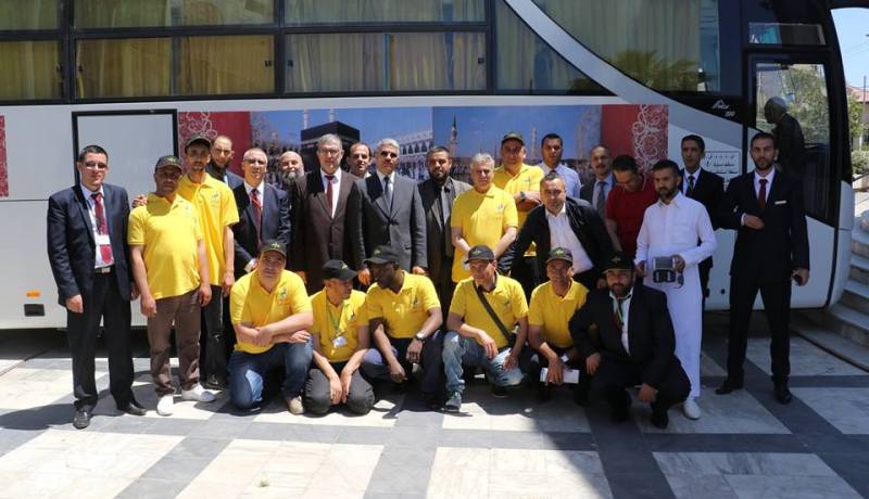 صور لقافلة الحج المبرور المشرفة على تدريب الحجاج