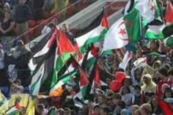 العلم الجزائري في أستراليا لمناصرة فلسطين