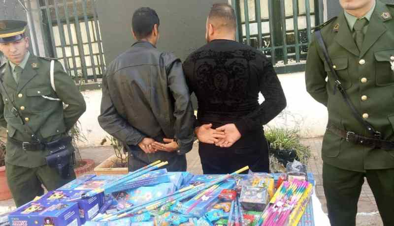 درك سيدي البشير يحبط تهريب حوالي 17 الف مفرقعة بوهران