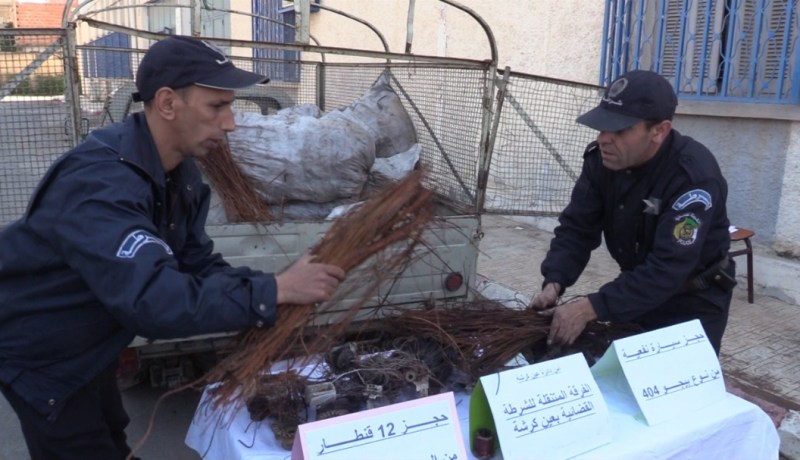 أم البواقي..  حجز  12 قنطار من معدن النحاس بعين كرشة