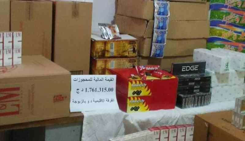 توقيف شخص وحجز كمية معتبرة من السجائر والشمة بالشلف
