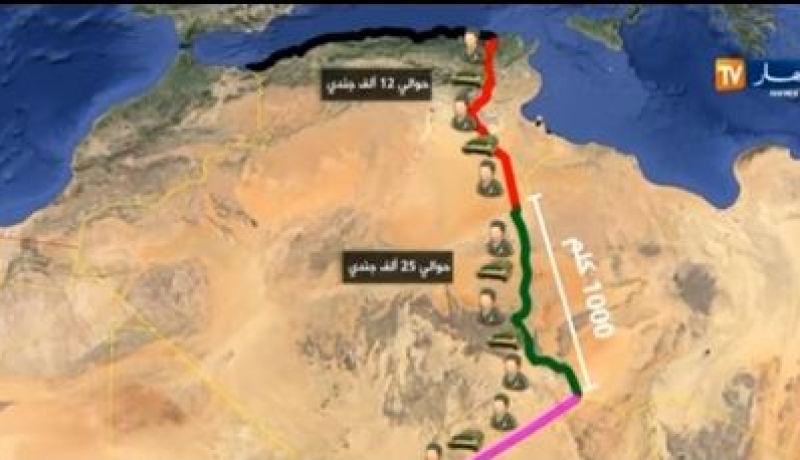 نصف مليون جندي جزائري على الحدود تحسبا لأي تدخل عسكري أجنبي