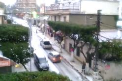 شاهد غزارة حبات البرد في بلدية درارية بالعاصمة قبل قليل