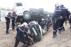 وفاة شاب و جرح مرافقه في حادث مرور بالبيض