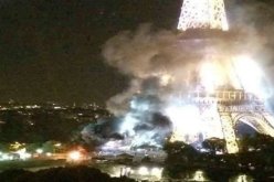 بالفيديو .. دخان كثيف يتصاعد من برج إيفل بعد هجوم نيس