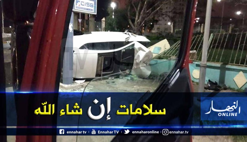 بالصور.. جريحان في حادث سير بحي الصديقية في وهران