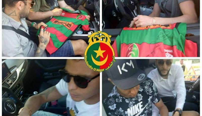 بالصور..نجوم البي أس جي يوقعون على قميص المولودية !