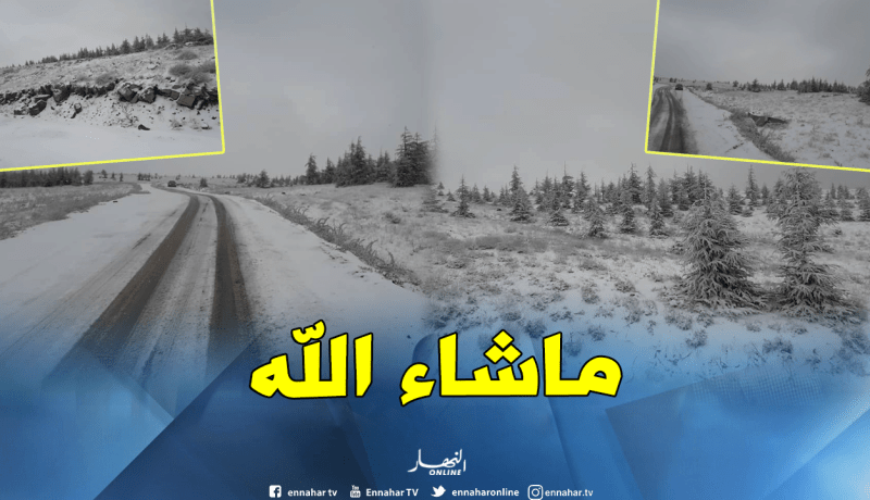 بالصور ..سطيف تتزين بالحلة البيضاء