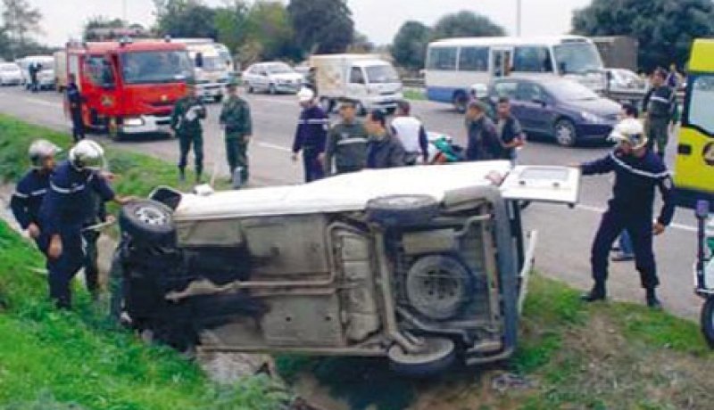 وفاة 60 شخصا وجرح 1478 آخرين في حوادث المرور  مابين الفترة 18 و24 ماي