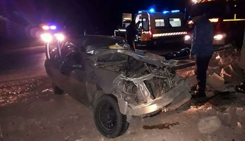 بالصور..وفاة شخصين في حادث مرور بالمشرية