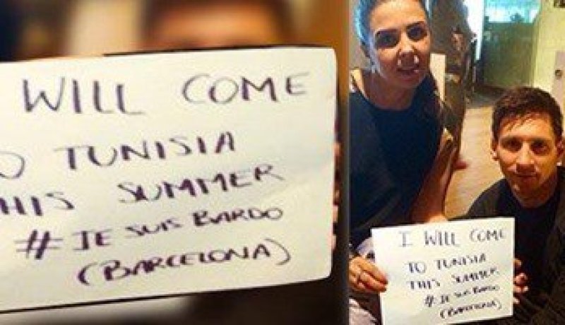 ميسى يدعم السياحة فى تونس بعد الحادث الإرهابى بمتحف باردو