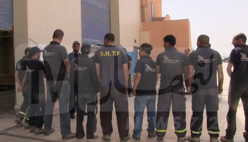 إحتجاج عمال مركز الصيانة المدمج بالمشرية ضد التعسفات الإدارية