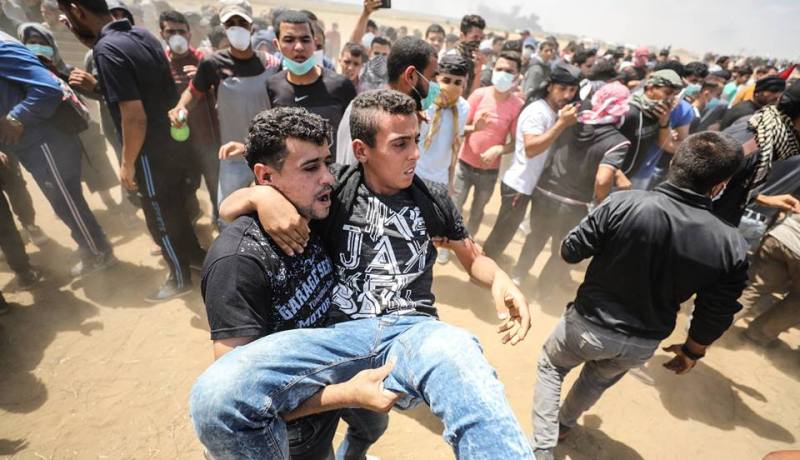 ارتفاع حصيلة شهداء يوم الغضب إلى 28 فلسطينيا بغزة
