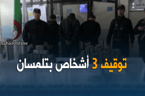 تلمسان: توقيف ثلاثة أشخاص وحجز كمية من المخدّرات ببني بوسعيد