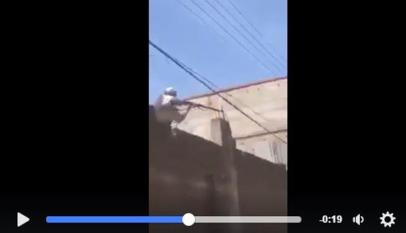 بالفيديو .. شيخ يحاول قتل ابنه ببندقية صيد بعد خلافات عائلية