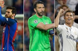 صراع بين رونالدو وبوفون وميسي لظفر بجائرة اليويفا