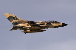 تحطم مقاتلة سعودية من طراز اف-15 اثناء التدريب