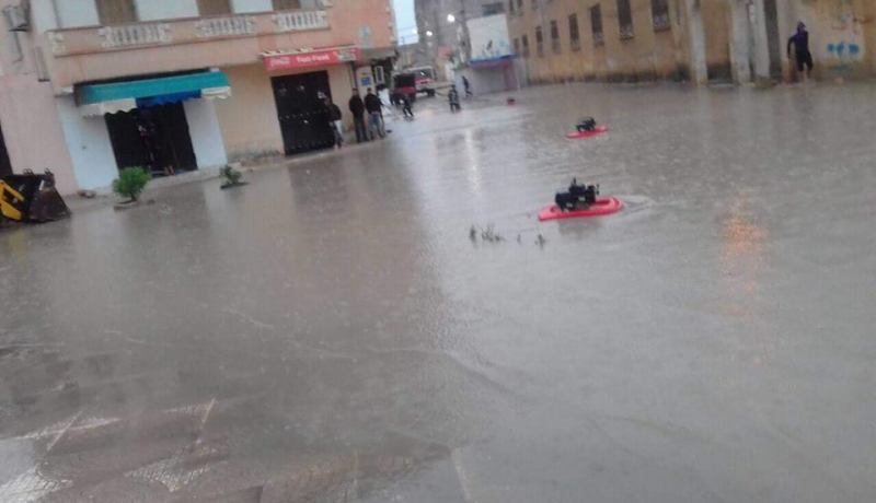 بالصور.. مياه الأمطار تغمر عديد المساكن في تيسمسيلت