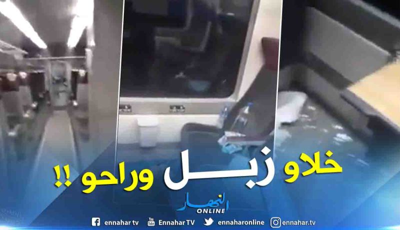 شاهد.. حجم النفايات التي تركها المسافرون داخل قطار “كوراديا”