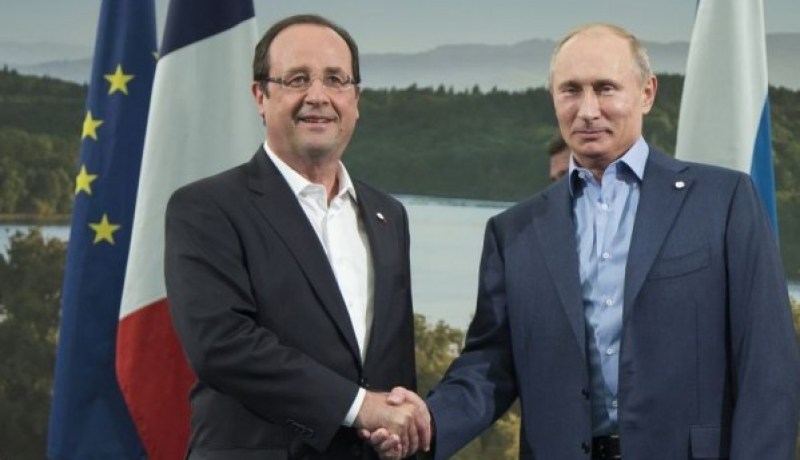 بوتين وهولاند يؤيدان تشكيل تحالف واسع لمكافحة الإرهاب