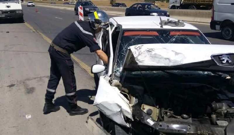 7 جرحى في حادث مرور تسلسلي بالعجيبة في البويرة