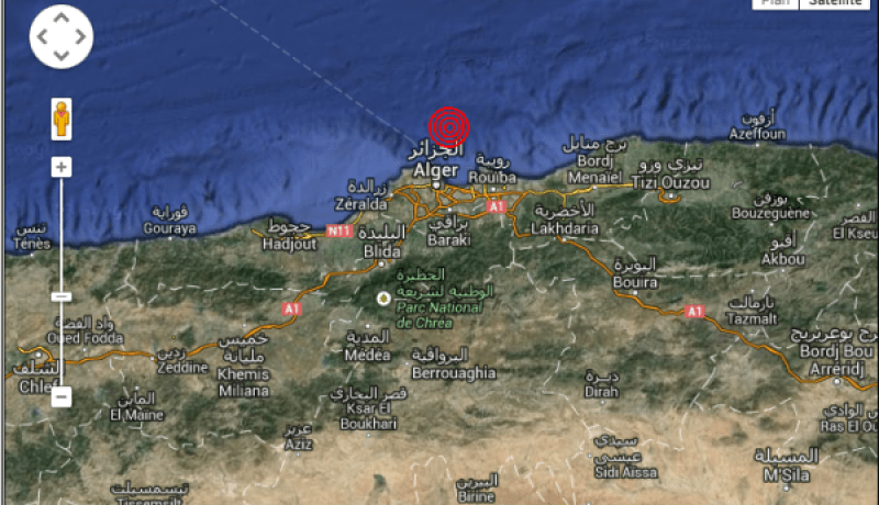 هزة أرضية بقوة 3.7 درجات في عين طاية بالعاصمة