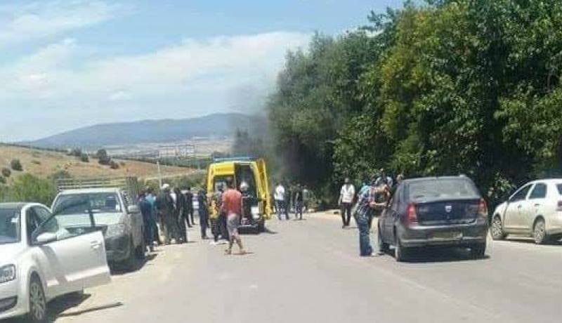 بالصور.. قتيل في حادث مرور بحمام النبائل في قالمة