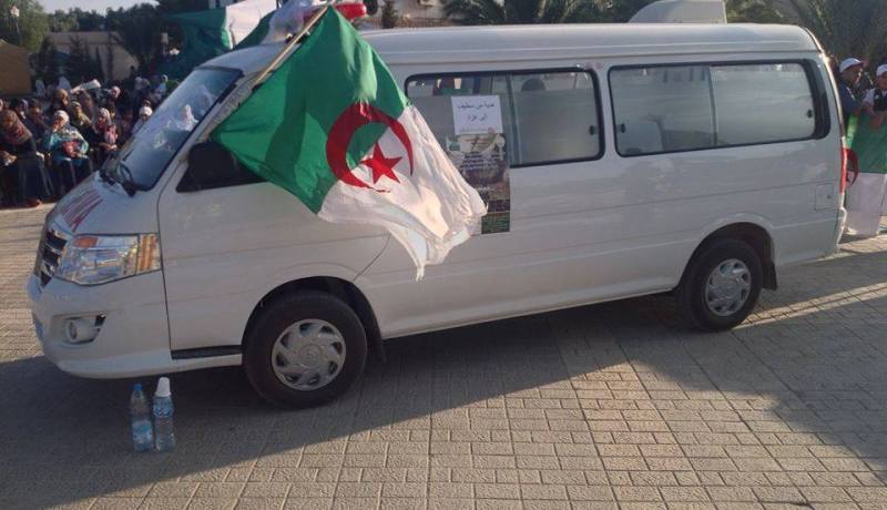 محسن من  ولاية سطيف يتبرع بسيارة إسعاف لسكان غزة