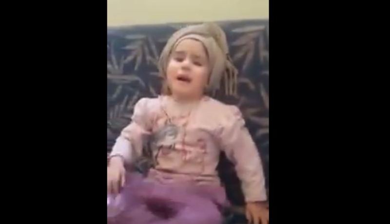 بالفيديو.. أم تعلم طفلتها تدخين الشيشة