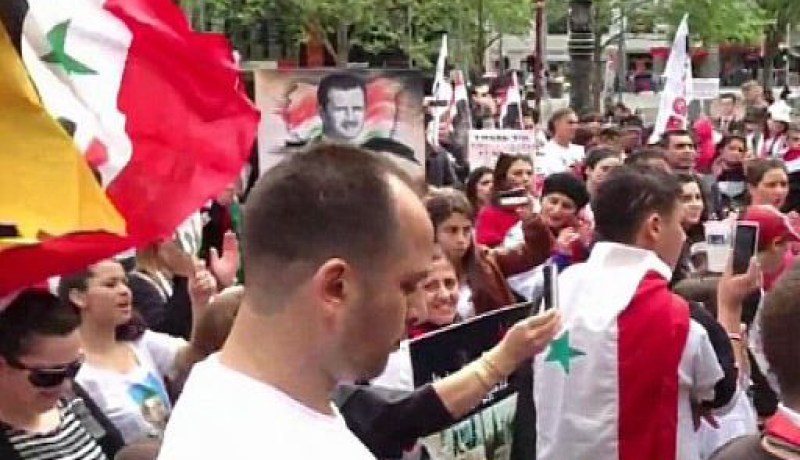 مسيرة دعم للنظام السوري في ملبورن الأسترالية