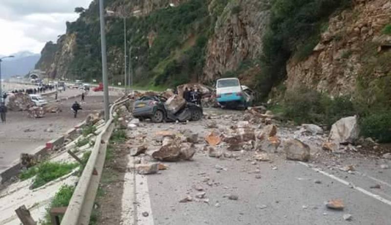بالصور والفيديو 6 قتلى و 14 جريح اثر انهيار جبلي في اوقاس ببجاية