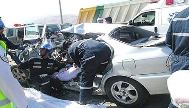 وفاة 53 شخصا وجرح 1242 آخرين خلال أسبوع في حوادث مرور عدة