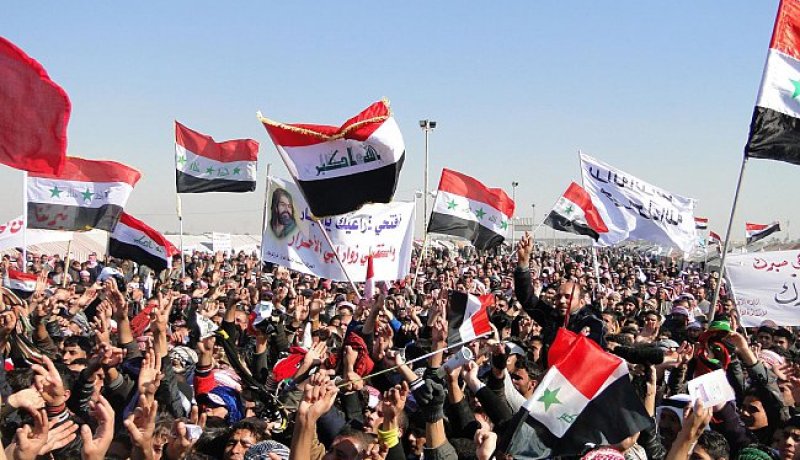 مظاهرة في بغداد تندد بمطلب إعادة البعث وإلغاء قانون الإرهاب
