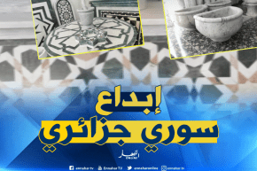 عندما تجتمع الأنامل السورية والجزائرية في مصنع الرخام