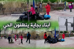 تلاميذ بجاية في حملة تطوعيّة لتنظيف الأحياء